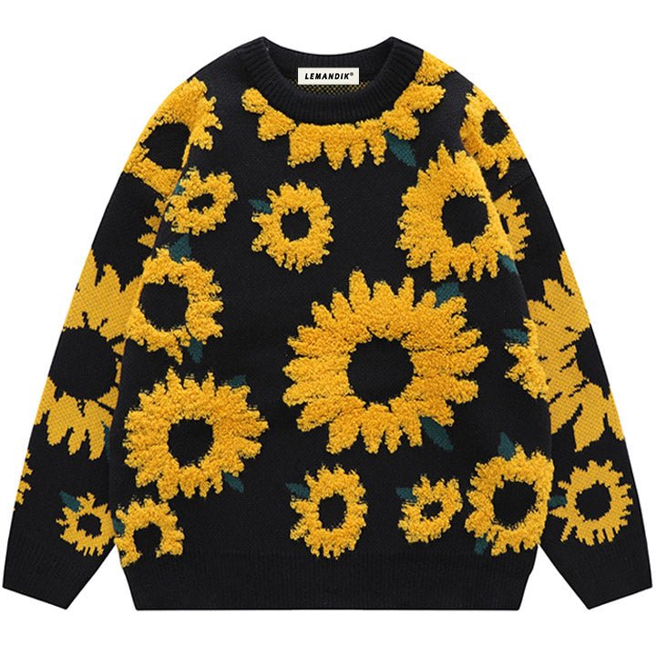 full sunflower sweater