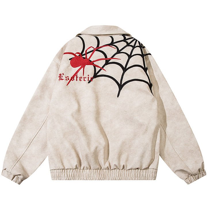 spider web patch jacket