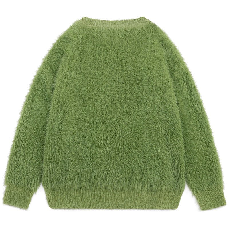 cozy Flocked M fur sweater