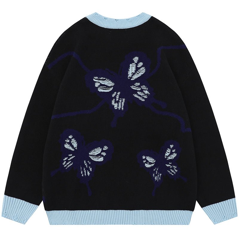 graphic knit sweater