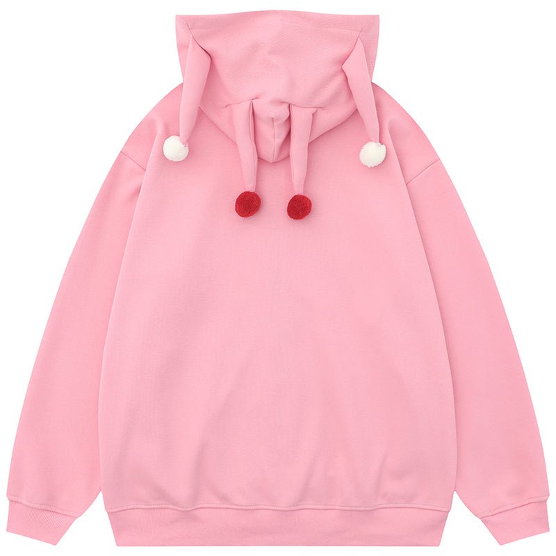 pink jester zipper hoodie