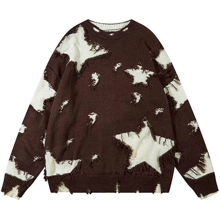 star patch sweater
