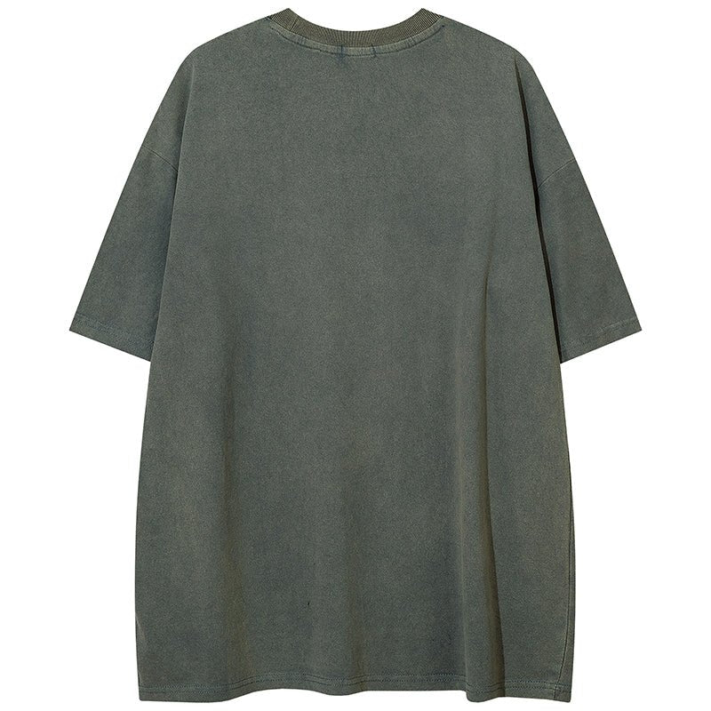 suede washed t-shirt