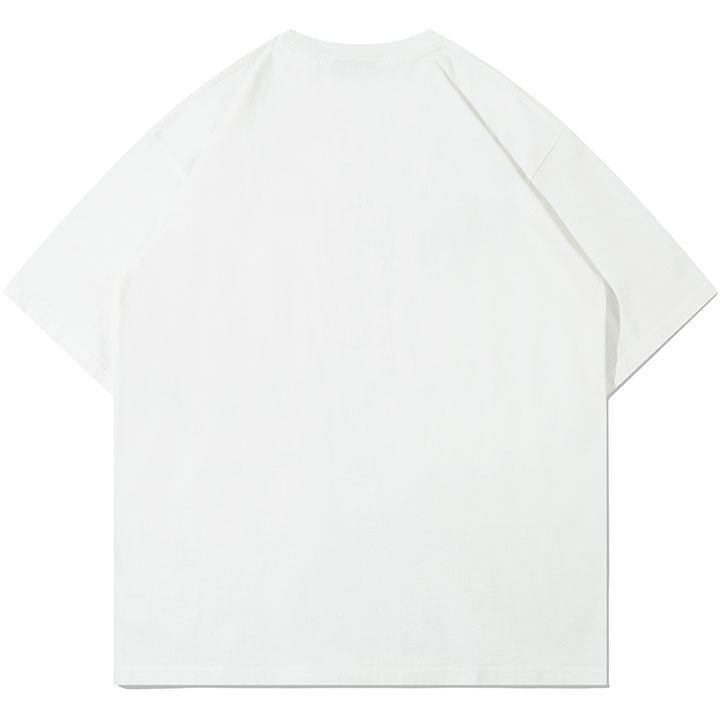 letter print washed t-shirt