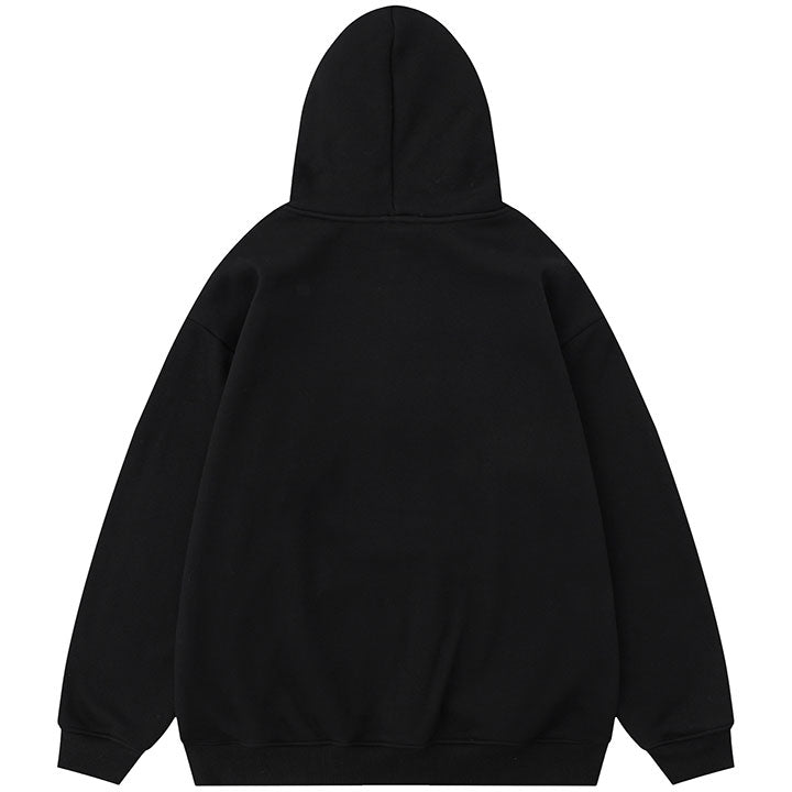 unisex devil pattern hoodie