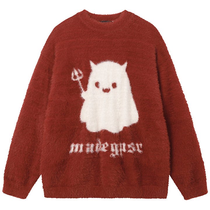 devil knitted sweater