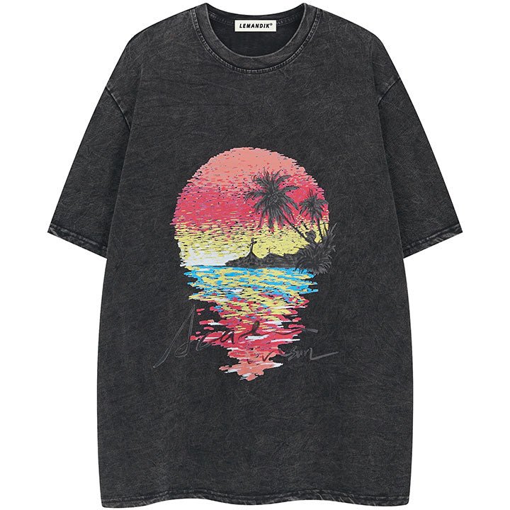 seaside landscape t-shirt