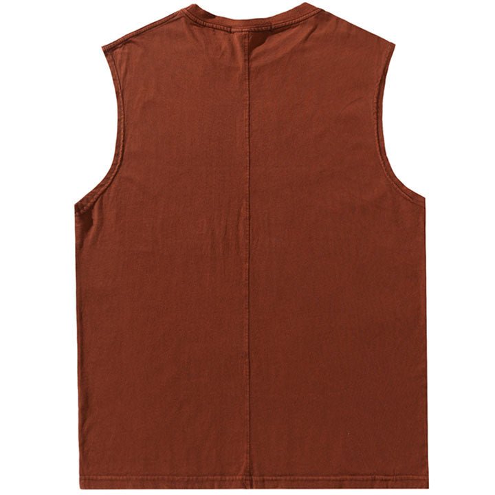 cotton vest with hand pray pattern