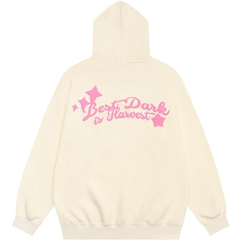 star and letter hoodie