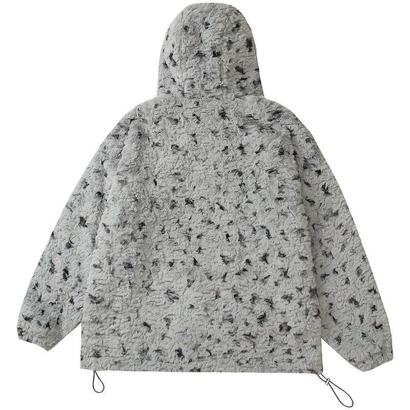 hooded sherpa jacket