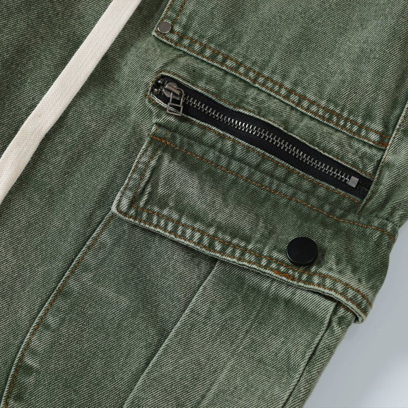 men's green Cargo Jeans