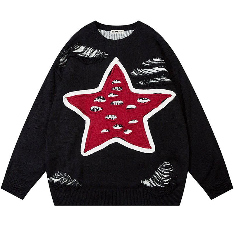 pentagram pullover sweater