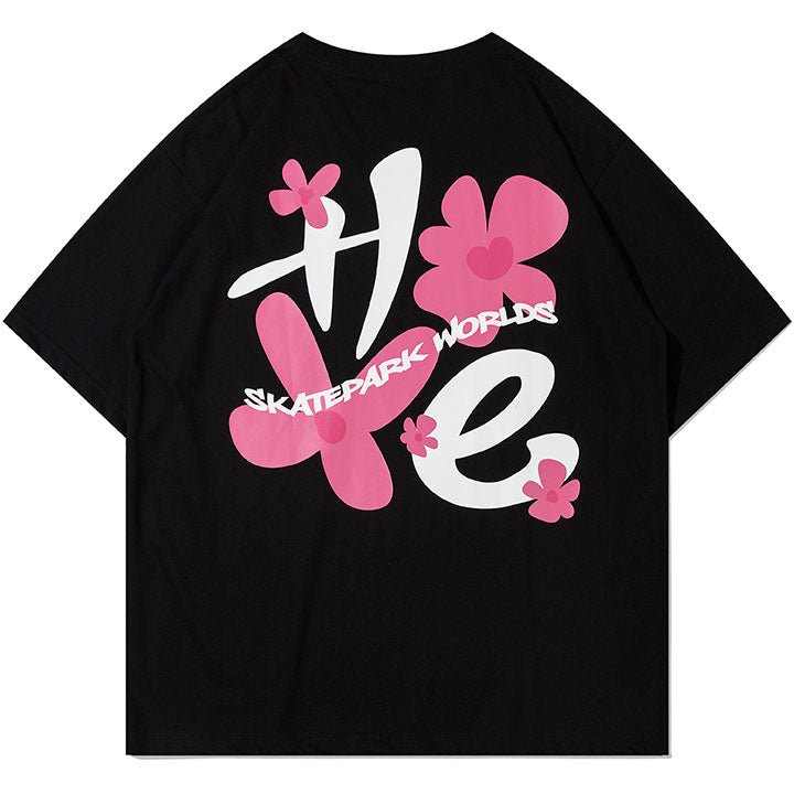 Yoshino cherry pattern t-shirt