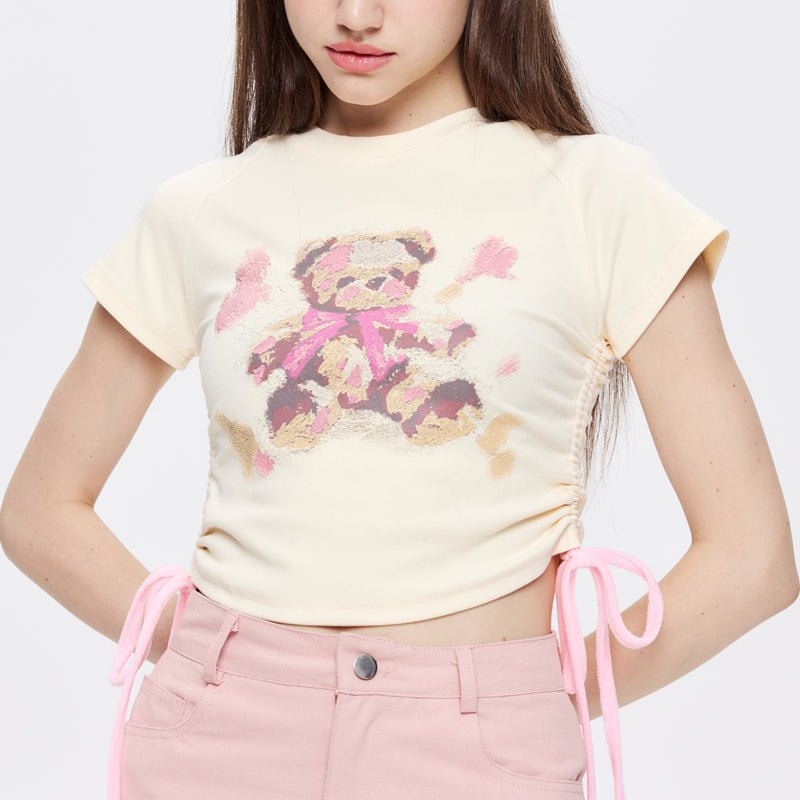 bear crop t-shirt