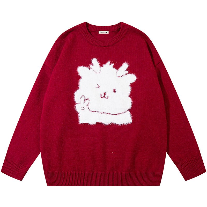 furry dragon sweater