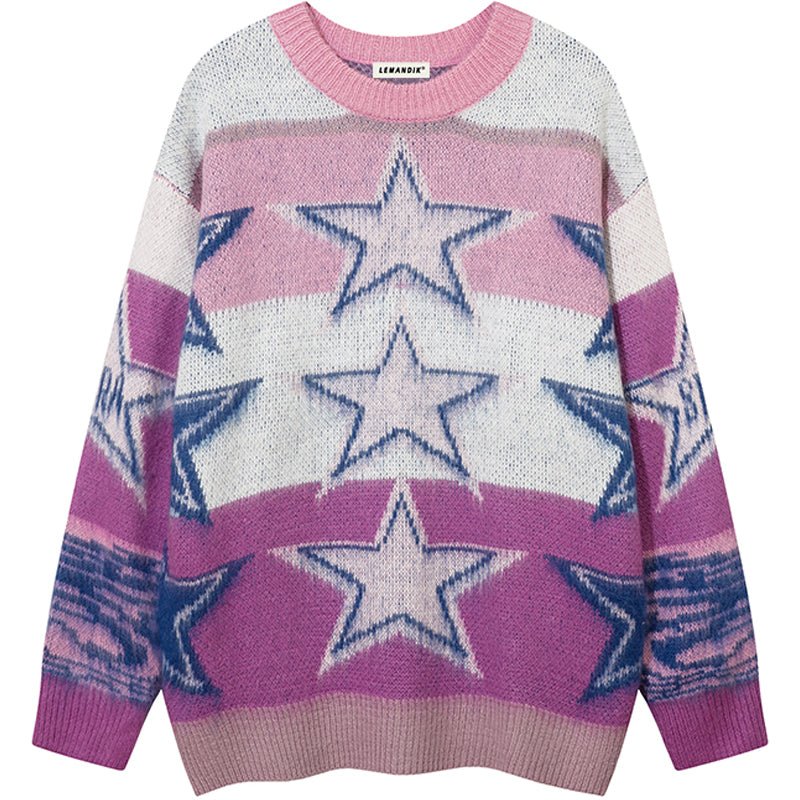 star striped sweater