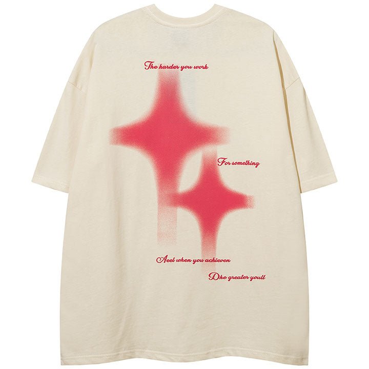 men's T-shirt with star pattern
