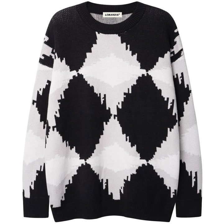 rhombus pattern sweater