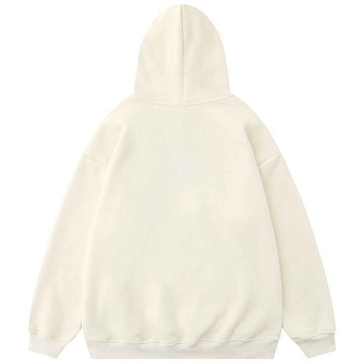 ghost pattern hooded sweatshirt