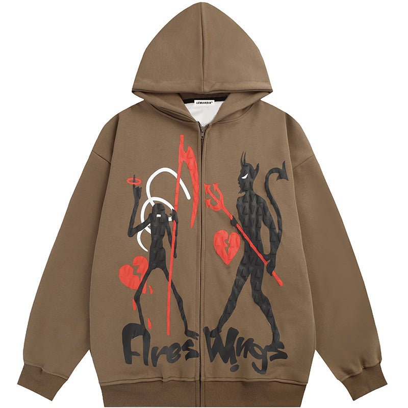 overisze graphic hoodie