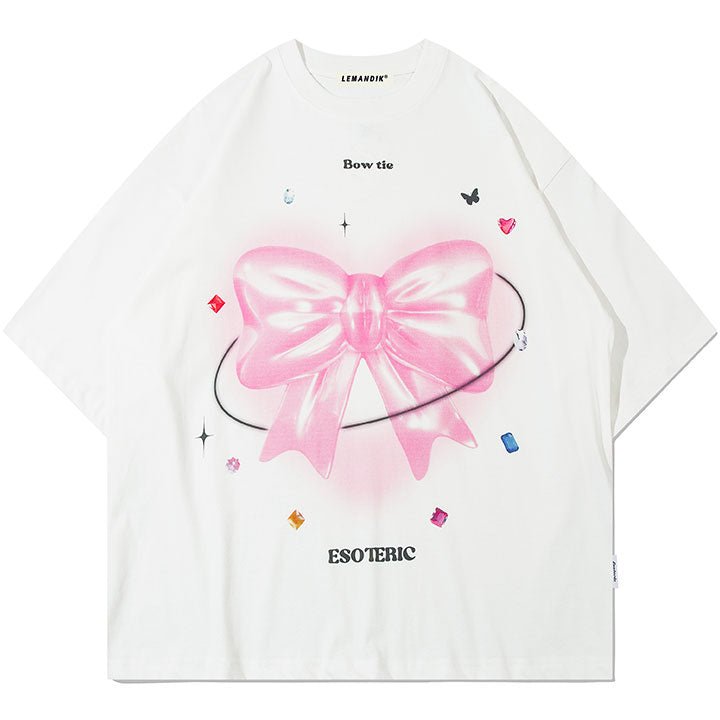 bow tie patch t-shirt