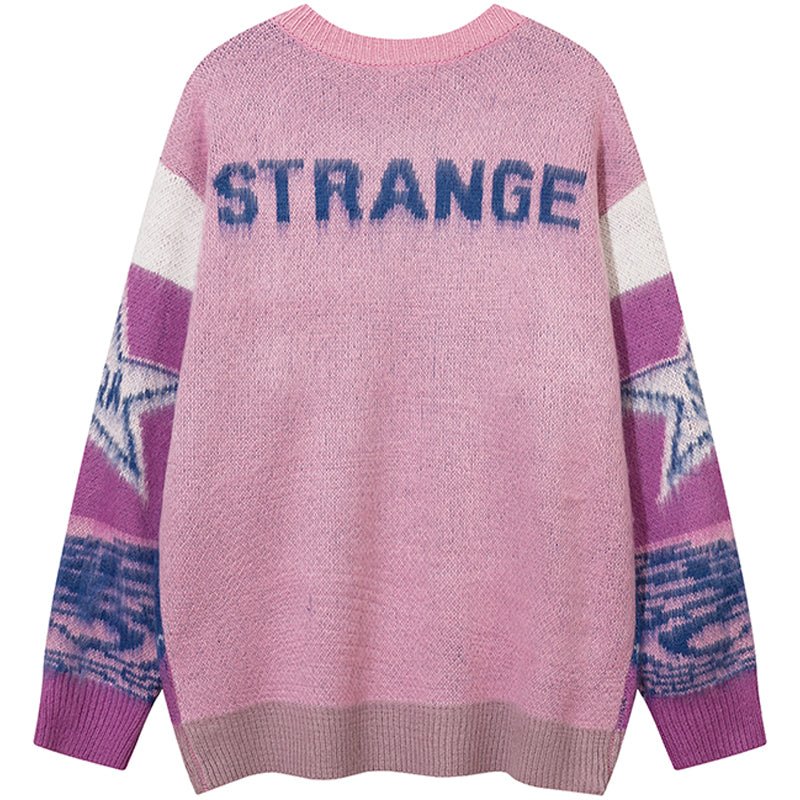 star graphic sweater