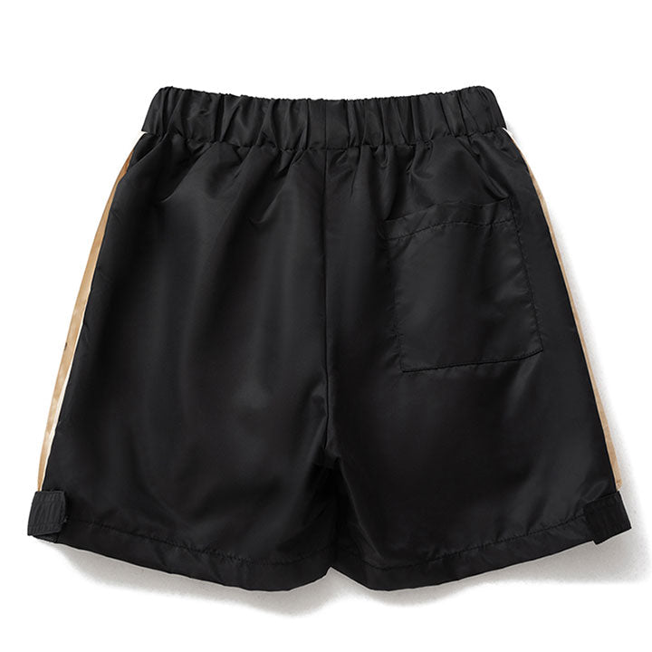 summer shorts with side color patch