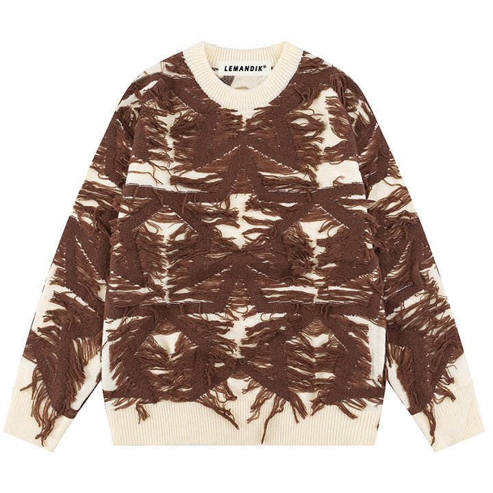brown star sweater for couples