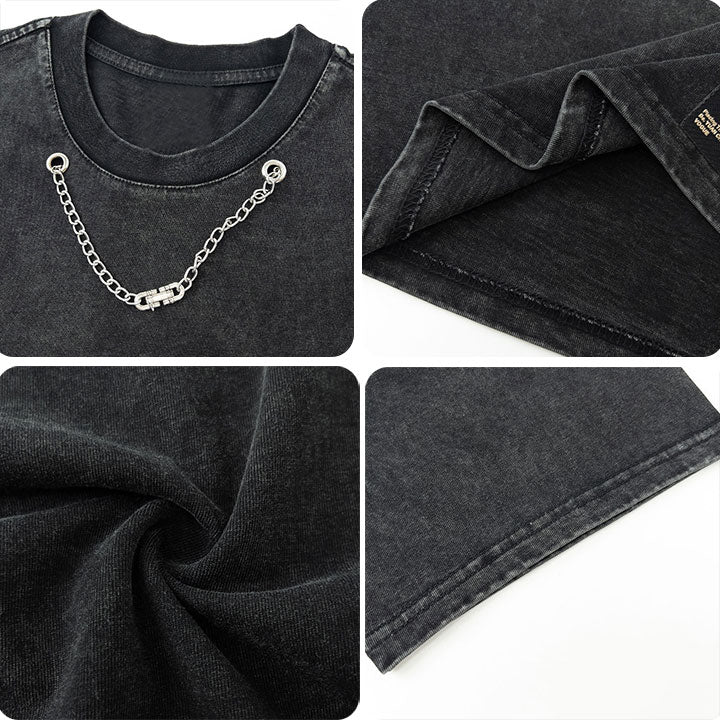 oversize t-shirt with chain