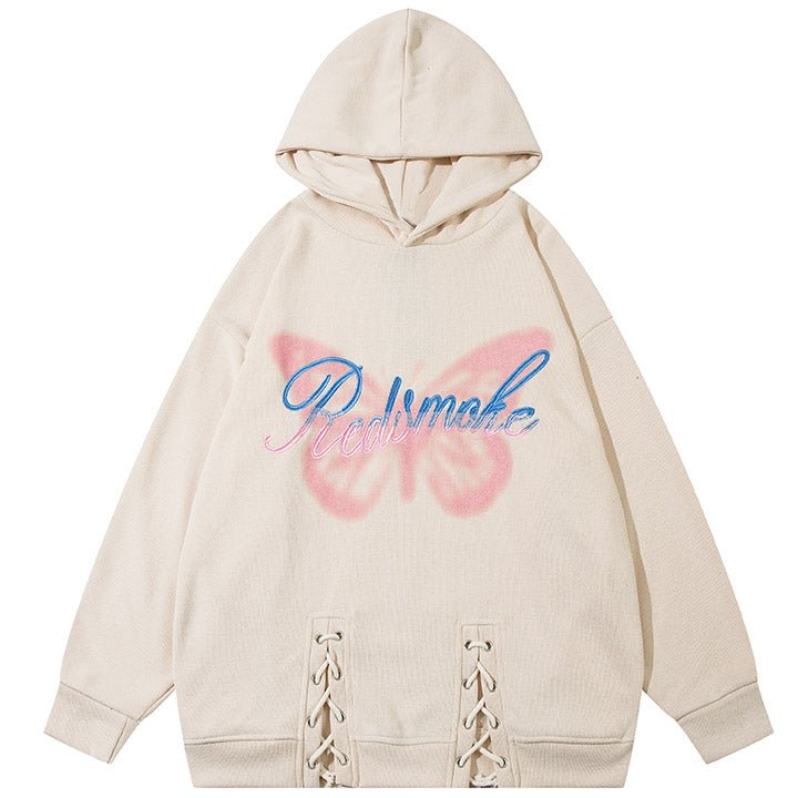 butterfly print hoodie