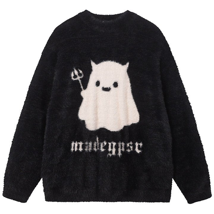 cartoon ghost sweater