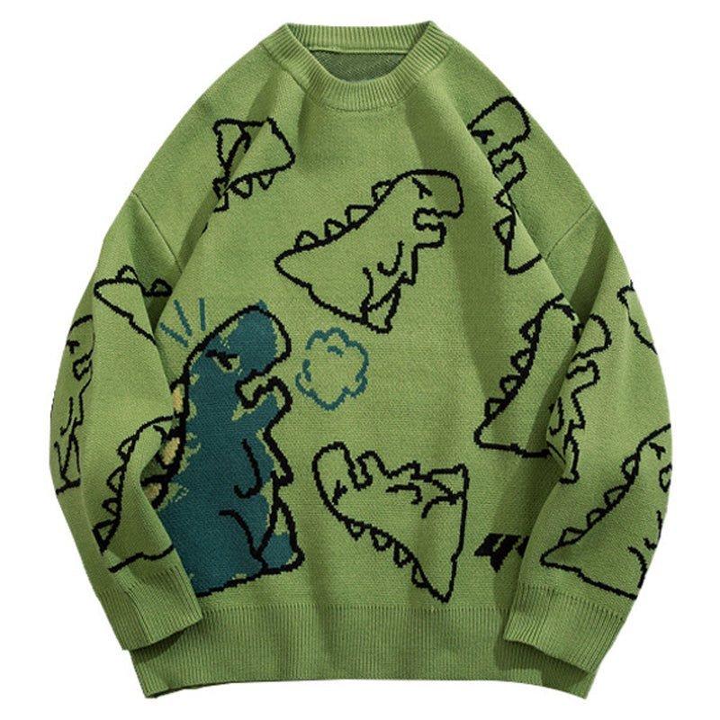 Knitted Sweater Full Dinosaur