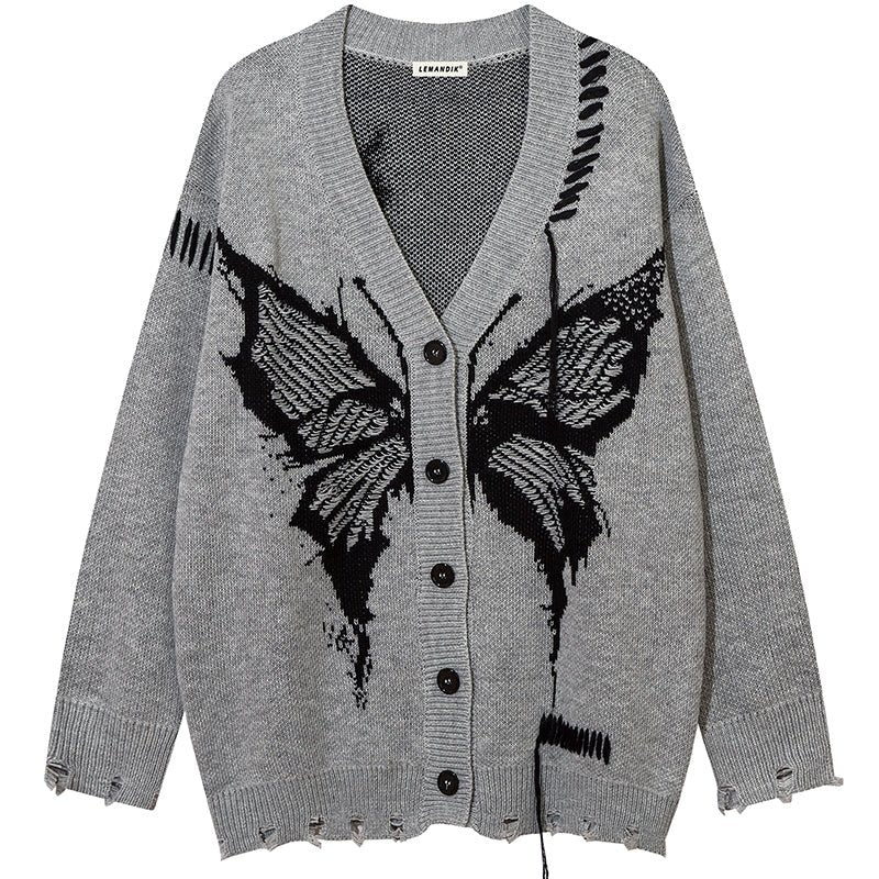 butterfly knitwear cardigan