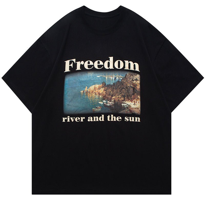 Freedom Landscape graphic T-shirt 