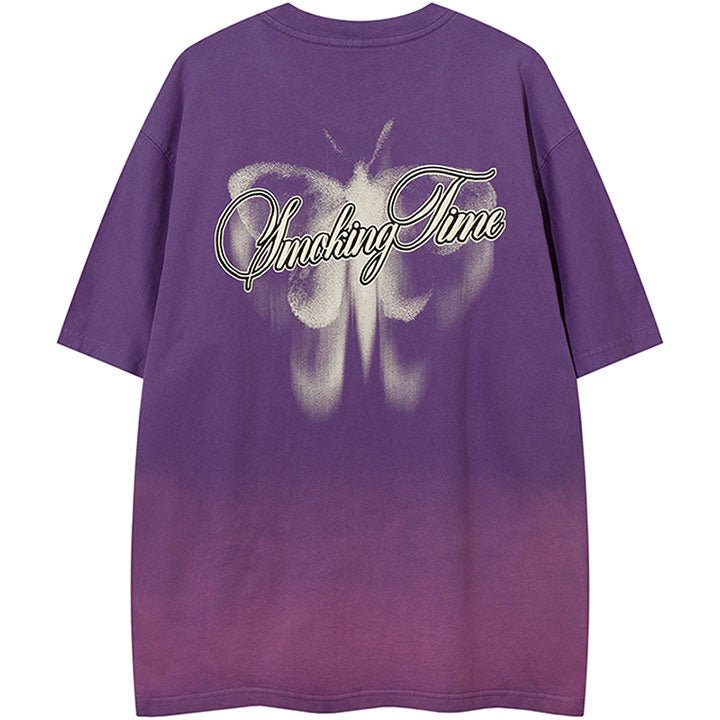 oversize butterfly patch t-shirt