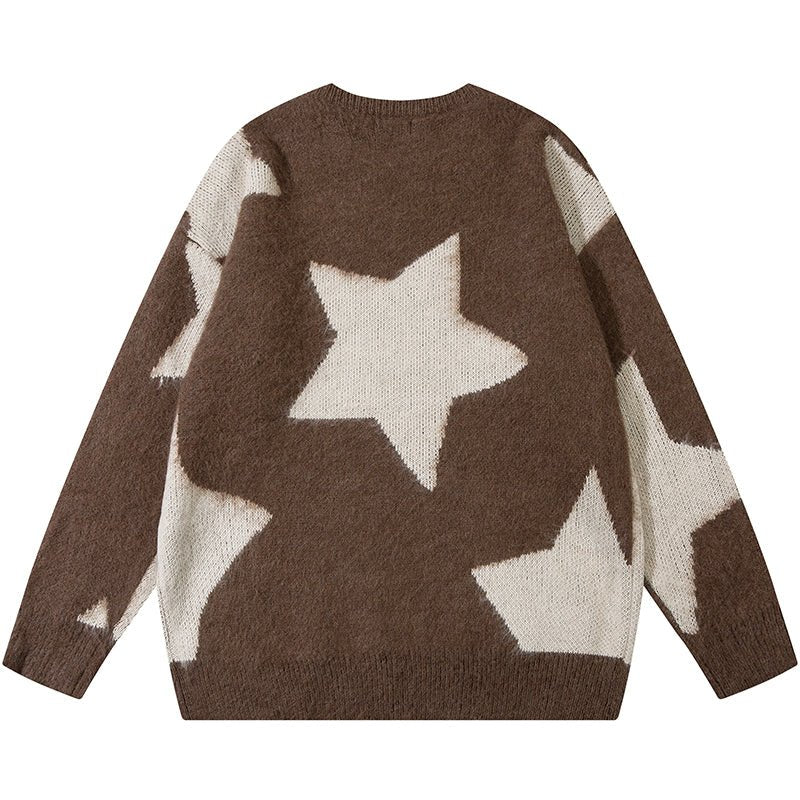 brown star sweater
