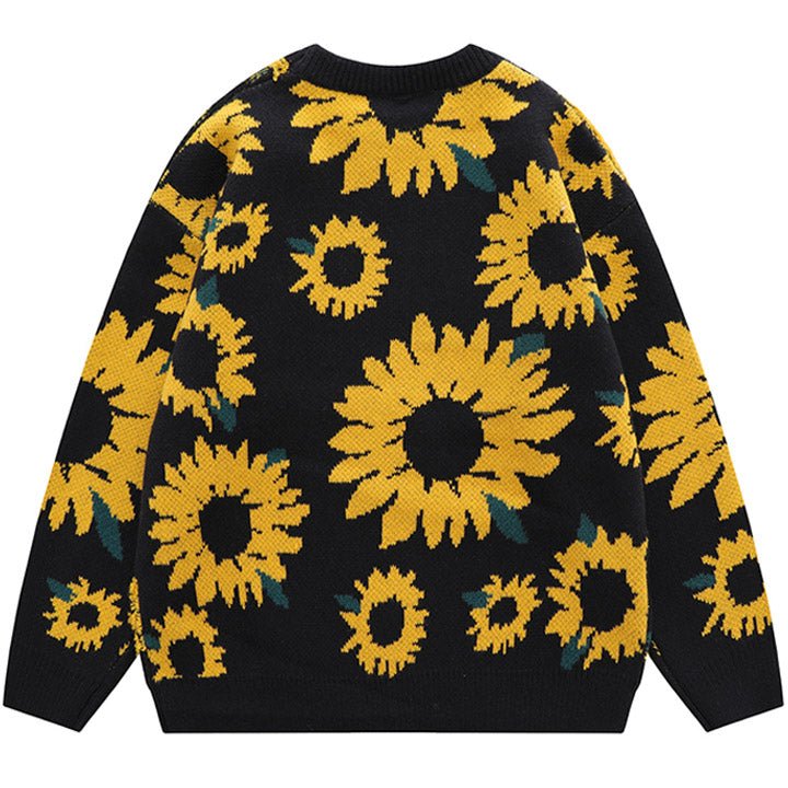 crew neck full sunflower sweater