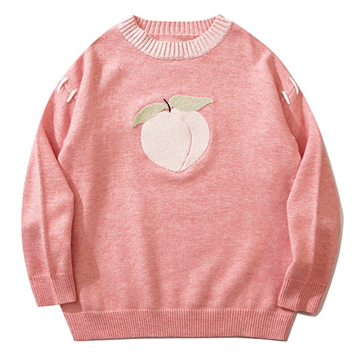Lemandik Sweet Knitted Sweater Peach