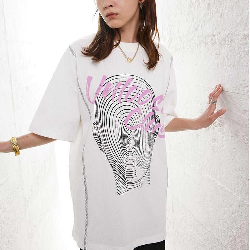 women's fingerprint head t-shirt