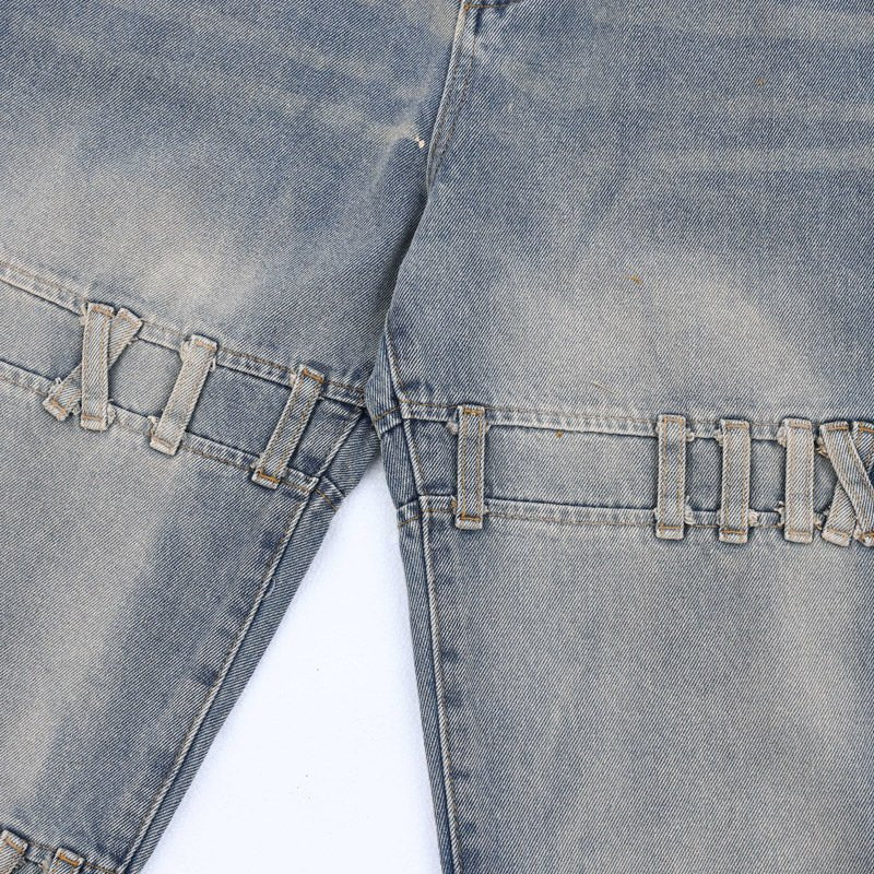 belt patch jeans