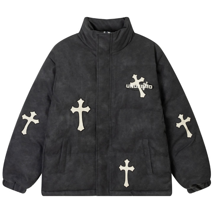 retro black cross jacket