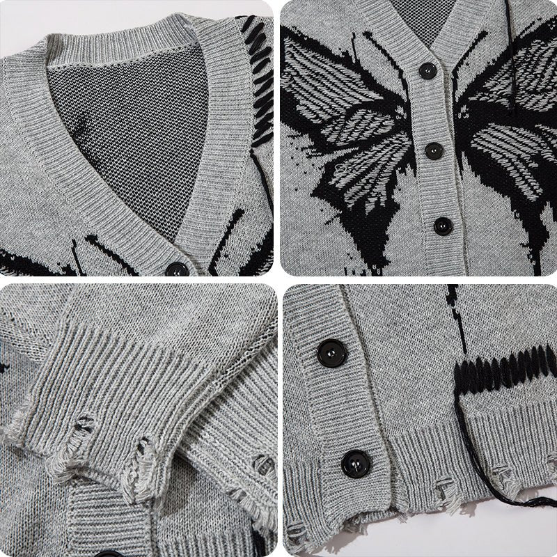 butterfly cardigan sweater