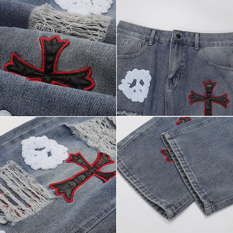 cross jeans ripped style