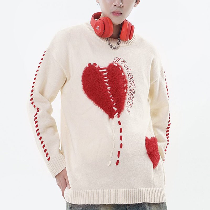 oversize heart sweater