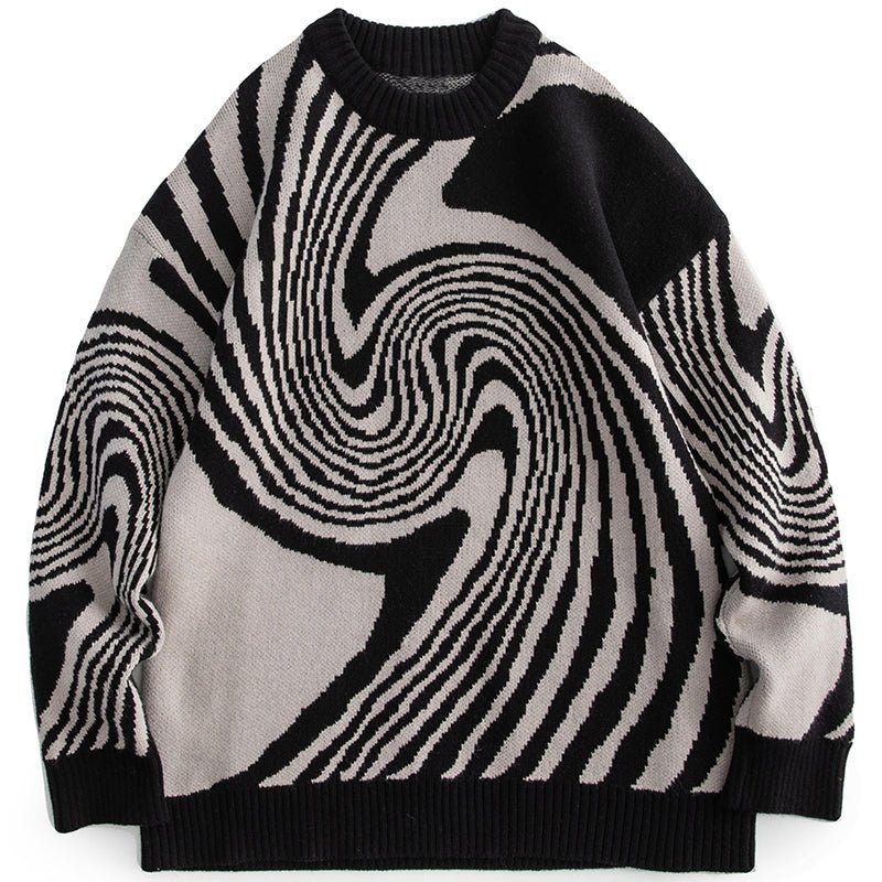 black whirlpool sweater