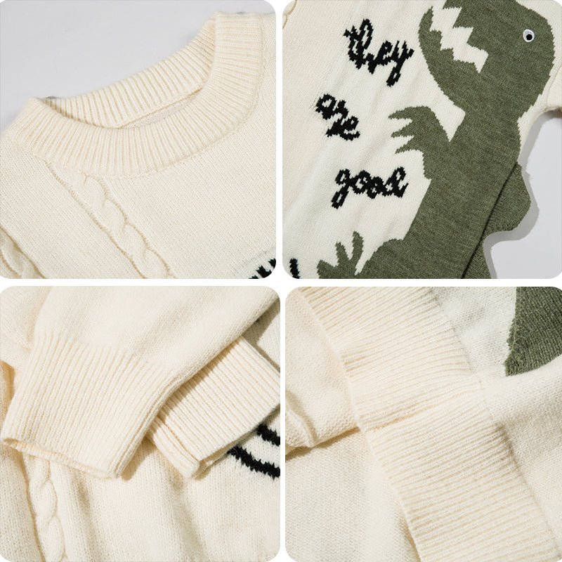 Knit Sweater dinosaur