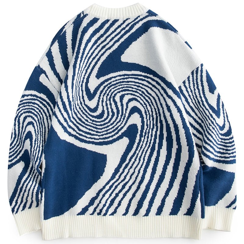 blue whirlpool sweater